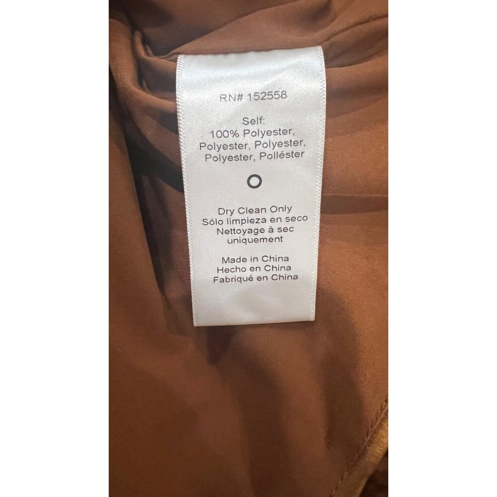 DELFI COLLECTIVE Adrienne Ostrich Feather Strapless bronze Mini dress size M - Picture 9 of 11